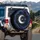 Crescent Moon Stars Cosmic Dust Nebulae Clusters - Night Sky Lover Gift Spare Tire Cover - 4