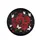 Dark Red Roses Butterflies Glitter Hearts Foliage Decor Gift Spare Tire Cover - 4