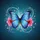 Iridescent Blue Morpho Butterfly Pink Hibiscus Glowing Swirls Celestial - Wildlife Lover Spare Tire Cover - 6