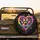 Black Neon Rainbow Heart Paw Prints - Pet Owner Lifestyle Vehicle Accessory Spare Tire Cover - 2