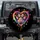 Black Neon Rainbow Heart Paw Prints - Pet Owner Lifestyle Vehicle Accessory Spare Tire Cover - 1