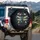 Teal Gold Iridescent Dragonfly Floral Vines Shimmering Stardust - Nature Lover Gift Spare Tire Cover - 3