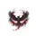 Black Raven Phoenix Creature Wings Crimson Ink - Wildlife Lover Vehicle Accessory Gift Spare Tire Cover - 4