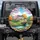 Cream House River Bridge Green Hill Flowers Trees Sky Scene Decor Gift Spare Tire Cover - 1
