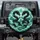 Black Eastern Dragons Jade Teal Mist Pagoda - Fantasy Decor Gift Spare Tire Cover - 1