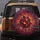 Sphere Discs Cluster Paint Splatters Crimson Orange Teal Swirls Spare Tire Cover - 5