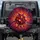 Sphere Discs Cluster Paint Splatters Crimson Orange Teal Swirls Spare Tire Cover - 1