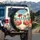 Pink Flamingos Sunglasses Tropical Beach Scene - Vacation Decor Gift Spare Tire Cover - 3