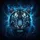 Blue Black Tiger Luminous Electric Eyes Ethereal Cosmic Dust - Wildlife Lover Decor Gift Spare Tire Cover - 6