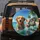 Happy Wet Dogs Hawaiian Shirts Tropical Beach - Dog Lover Beach Day Gift Spare Tire Cover - 5