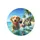 Happy Wet Dogs Hawaiian Shirts Tropical Beach - Dog Lover Beach Day Gift Spare Tire Cover - 4