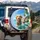 Happy Wet Dogs Hawaiian Shirts Tropical Beach - Dog Lover Beach Day Gift Spare Tire Cover - 3