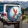 Majestic Golden Fiery Phoenix Pine Tree Celestial Orb - Wildlife Lover Spare Tire Cover - 3