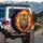 Intense Tiger Face Fiery Flames - Wildlife Lover Vehicle Decor Gift Spare Tire Cover - 3