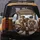 Five Dachshunds Driving Luxury Car Urban Scene - Pet Owner Auto Accessory Spare Tire Cover - 5
