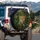 Leopard Jungle Fern Tropical Foliage - Wildlife Lover Gift for Leopard Lover Spare Tire Cover - 3