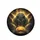 Black Panther Golden Lotus Glowing Eyes Ornate Swirls - Wildlife Lover Decor Gift Spare Tire Cover - 4