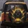 Black Panther Golden Lotus Glowing Eyes Ornate Swirls - Wildlife Lover Decor Gift Spare Tire Cover - 5