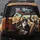 Tuxedo Cats Driving Luxury Car Golden Landscape - Cat Lover Travel Gift Spare Tire Cover - 5