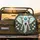 Ivory White Elephant Gold Teal Lotus Floral - Sophisticated Decor Gift Spare Tire Cover - 2