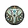 Ivory White Elephant Gold Teal Lotus Floral - Sophisticated Decor Gift Spare Tire Cover - 4