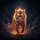Majestic Tiger Glowing Fire - Strength Symbol Gift for Wildlife Fans Spare Tire Cover - 6