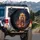 Majestic Tiger Glowing Fire - Strength Symbol Gift for Wildlife Fans Spare Tire Cover - 3