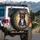 Black Pit Bull Dog Heart Paws Glowing Lights - Pet Owner Gift for Dog Lovers Spare Tire Cover - 3