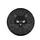 Black Cat White Eyes Whiskers Dark Cosmic Elements - Cat Lover Decor Gift Spare Tire Cover - 4