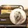 Majestic White Lion Golden Mane Ethereal Golden Light Radiant Background Wildlife Lover Gift Spare Tire Cover - 2