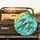Swimming Green Sea Turtle Tropical Yellow Hibiscus Palm Tree Fronds Ocean Waves - Wildlife Lover Gift Spare Tire Cover - 2