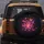 Intensely Glowing Butterflies Cosmic Night Sky - Decor Gift for Nature Lovers Spare Tire Cover - 5