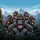 Laughing Gorillas with Sunglasses Mountain Landscape - Wildlife Lover Gift Spare Tire Cover - 6