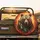 Grizzly Bear Amber Eyes Teal Gold Tribal Feathers Turquoise Beads Golden Ember Gift Spare Tire Cover - 2