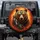 Grizzly Bear Amber Eyes Teal Gold Tribal Feathers Turquoise Beads Golden Ember Gift Spare Tire Cover - 1