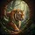 Siberian Tiger Ancient Jungle Ruins - Wildlife Lover Decor Gift Spare Tire Cover - 6