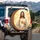 Jesus Christ Sacred Heart Divine Aura Light Rays - Reverent Spiritual Decor Gift Spare Tire Cover - 3