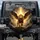 Golden Winged Lion Roaring - Fantasy Art Mythical Beast Lover Gift Spare Tire Cover - 1