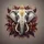 White Elephant Head Tusks Foliage Moons - Wildlife Decor Gift Spare Tire Cover - 6