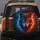 Majestic Split-Face Wolf Ornate Diadem Swirling Smoke Flames - Fantasy Lover Gift Spare Tire Cover - 5