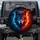 Majestic Split-Face Wolf Ornate Diadem Swirling Smoke Flames - Fantasy Lover Gift Spare Tire Cover - 1
