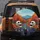 Excited Skeletons Driving Autumn Mountain Scene - Road Trip Enthusiast Gift Spare Tire Cover - 5