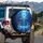 Two Majestic Dolphins Glowing Heart Underwater Dreamscape - Marine Life Gift Spare Tire Cover - 3