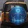 Two Majestic Dolphins Glowing Heart Underwater Dreamscape - Marine Life Gift Spare Tire Cover - 5