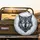 Fierce Snarling Wolf Head Ice Shards Frost Patterns - Wildlife Lover Gift for Nature Lovers Spare Tire Cover - 2