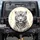 White Snow Leopard Hybrid Gold Jewelry - Wildlife Lover Fantasy Gift Spare Tire Cover - 1
