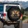 Orange Tabby Cat Peace Sign Steering Wheel - Cat Lover Decor Gift Spare Tire Cover - 3