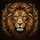 Majestic Lion Head Golden Filigree Teal Jewel Scrollwork - Wildlife Lover Gift Spare Tire Cover - 6
