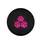 Hot Pink Paw Prints Magenta Swirls Black - Pet Lover Vehicle Gift Spare Tire Cover - 4
