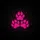 Hot Pink Paw Prints Magenta Swirls Black - Pet Lover Vehicle Gift Spare Tire Cover - 6